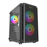 MaxGreen 5510-Mesh Mid-Tower M-ATX Gaming Case with PSU